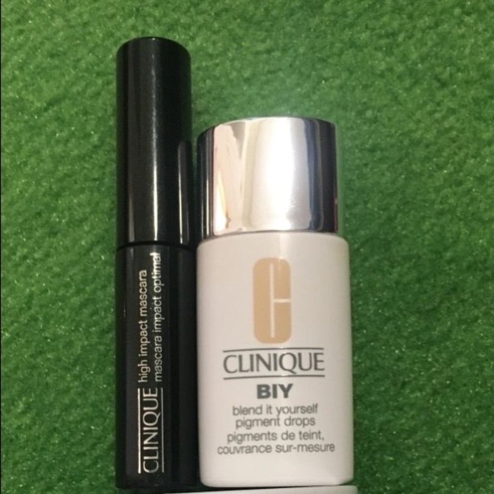 Clinique face cream , mascara and foundation